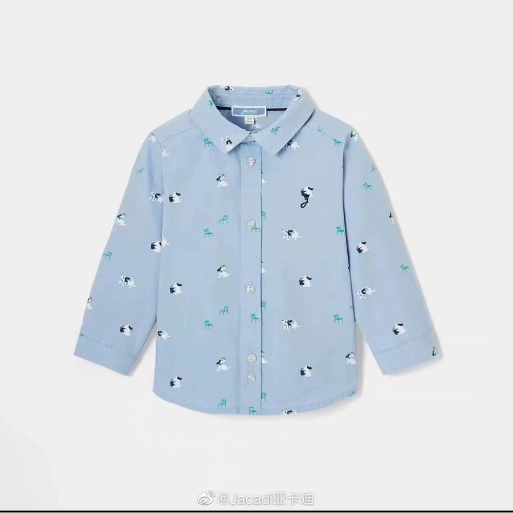 Jacadi Paris baby Children's Oxford shirt dress shirt size 12m and 24m brand new